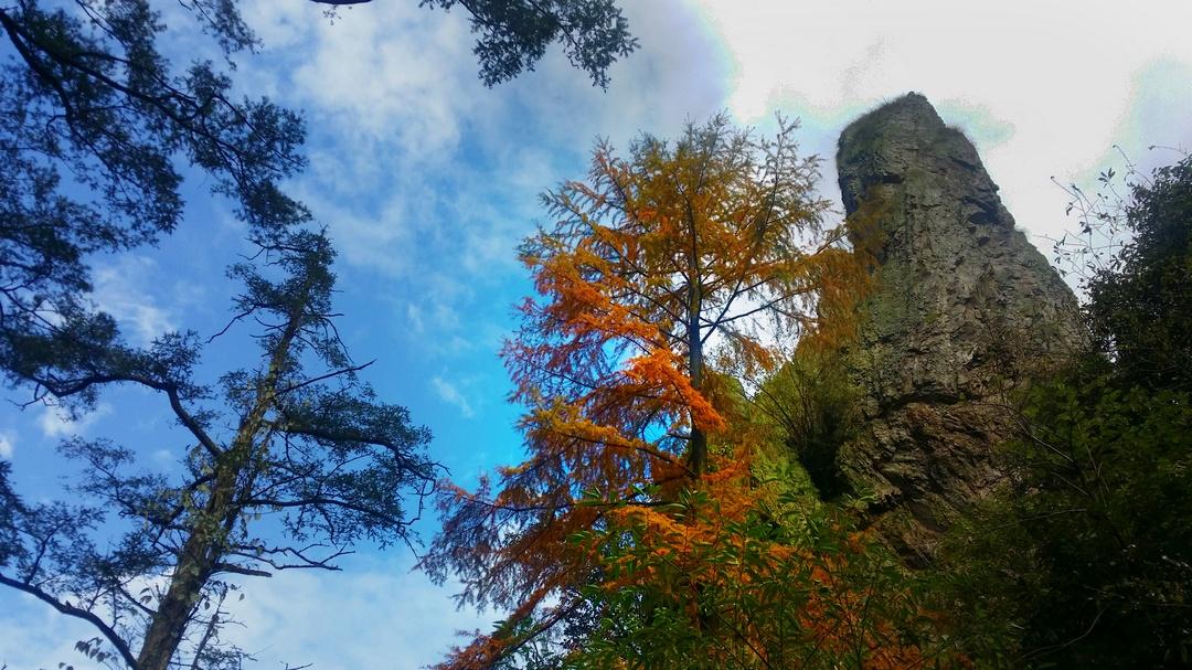 霞西石柱山(图1)